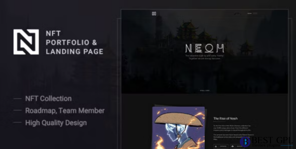 Neoh NFT Portfolio and Landing Page React Nextjs Template