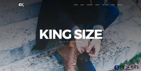 King Size Creative Portfolio WordPress Theme