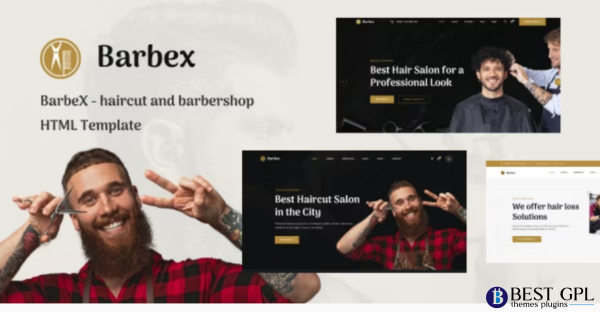 BarbeX Hair Salon and Barber Shop HTML Template