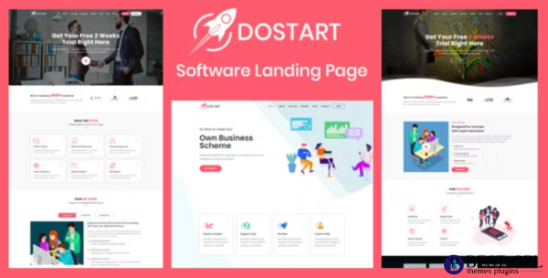 Dostart Startup Landing Page