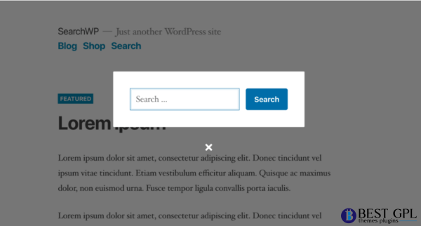 SearchWP Modal Search Form