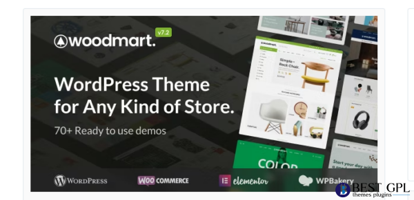WoodMart E28093 Responsive WooCommerce WordPress Theme with original license key Activation for lifetime