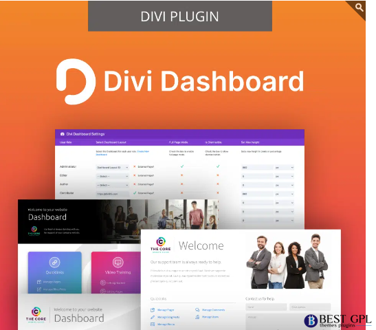 Divi Dashboard Welcome Wordpress plugin with original license key Activation for lifetime