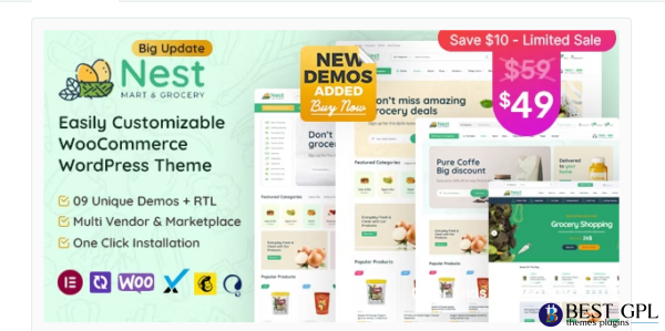 Nest E28093 Grocery Store WooCommerce WordPress Theme