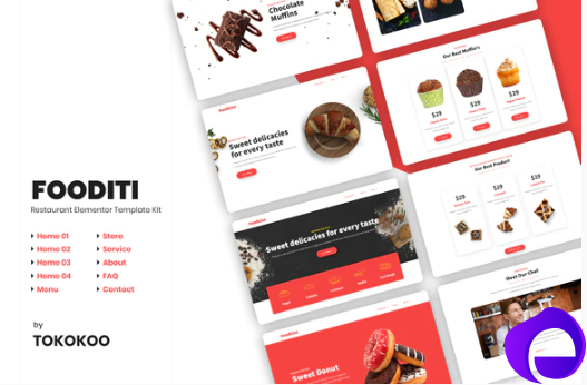 Fooditi Restaurant and Cafe Elementor Template Kit