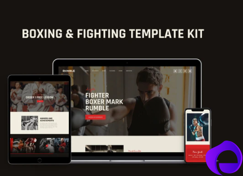 Rumble Boxing MMA Fighting Elementor Template Kit