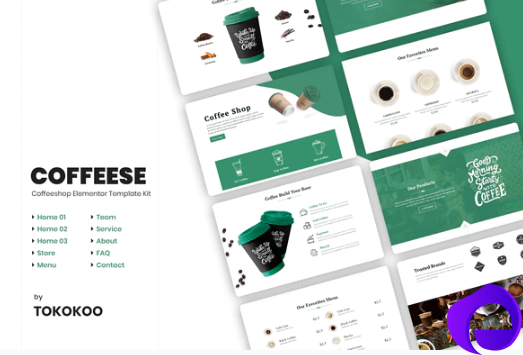 Coffesse Coffee Shop Elementor Template Kit