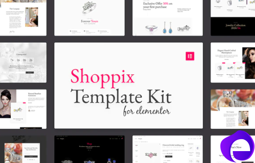 Shoppix Luxury Jewellery Shop Elementor Template Kit