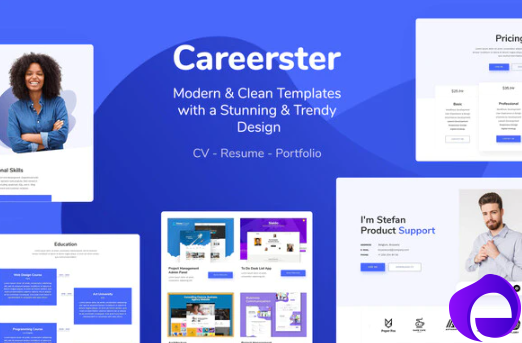 Careerster CV Resume Elementor Templates