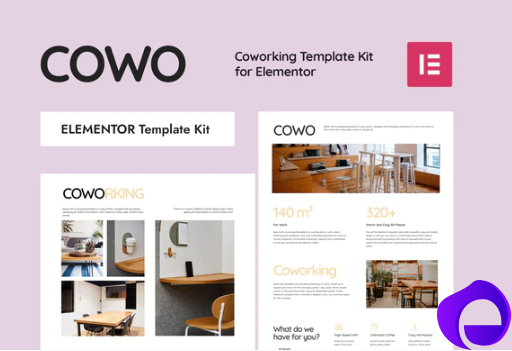 COWO Coworking Elementor Template Kit