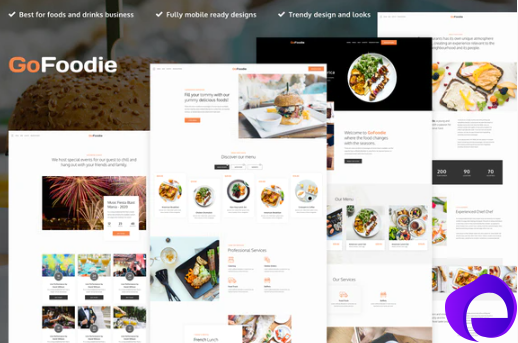 GoFoodie A premium template kits for Elementor
