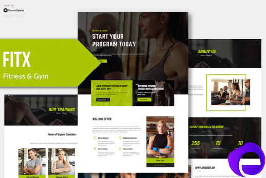 Fitx Fitness Gym Template Kit