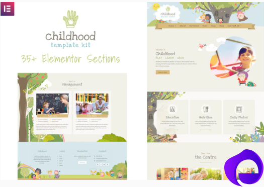 Childhood Kids Child Care Center Template Kit