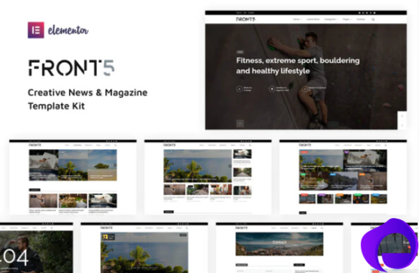 FrontFive Creative News Magazine Template Kit 1