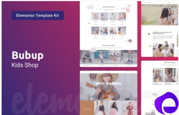 Bubup — Kids Store Baby Shop Elementor Template Kit 1