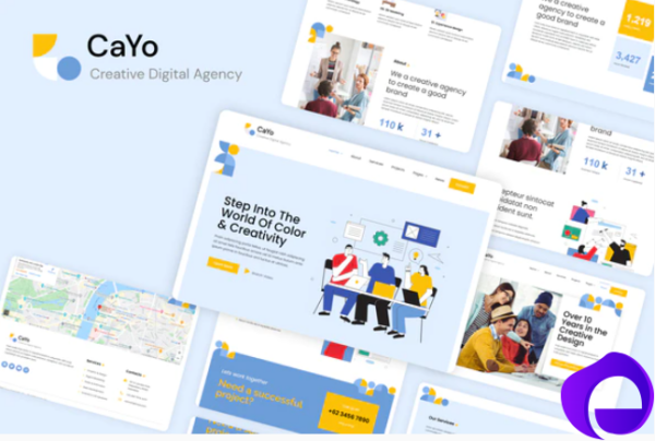 CaYo Creative Agency Elementor Template Kit 1