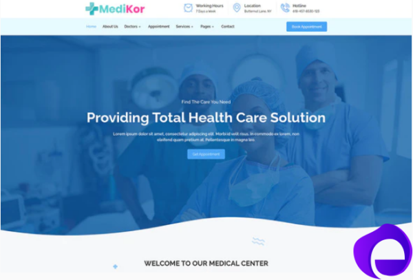 Medikor Medical Healthcare Elementor Template Kit