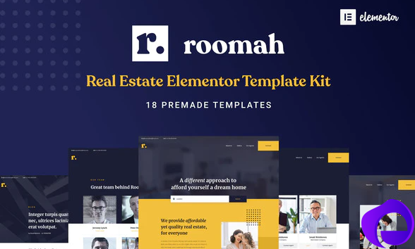 Roomah Real Estate Agent Elementor Template Kit
