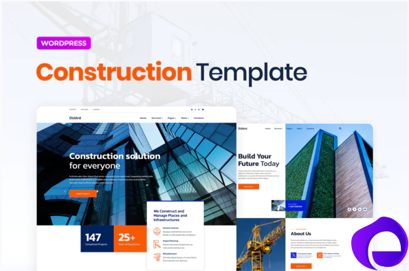 Dustro – Construction Company Elementor Template Kit