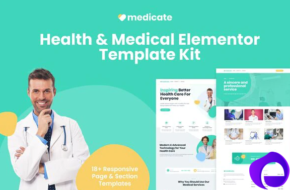 Medicate Health Medical Elementor Template Kit