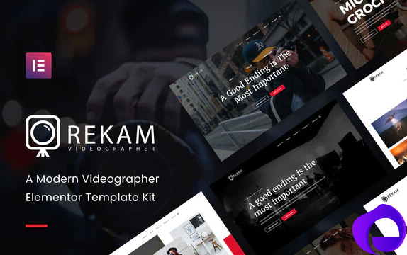 Rekam Kit Modern Videographer Elementor Template Kit