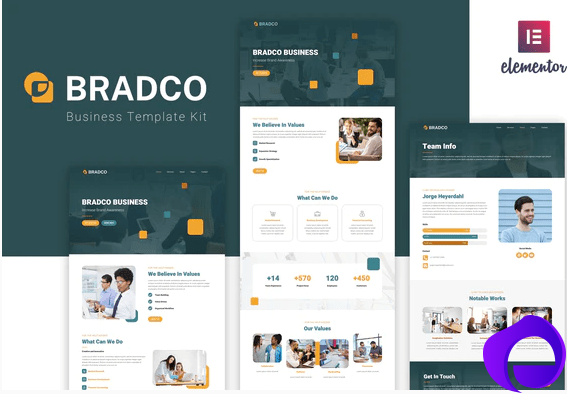 Bradco Business Elementor Template Kit