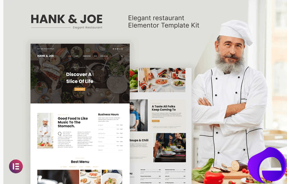 Hank Joe – Elegant Restaurant Elementor Template Kit
