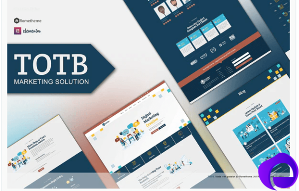 TOTB Marketing Solution Elementor Template kit 1