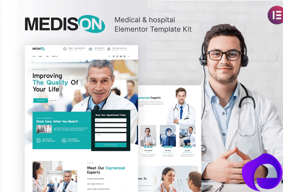 Medison Hospital Healthcare Clinic Elementor Template Kit