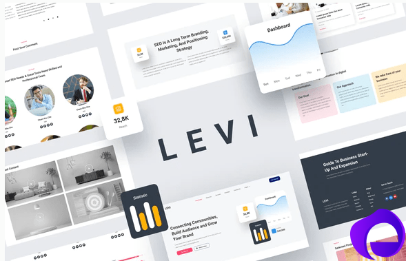 Levi Digital Marketing Elementor Template Kit