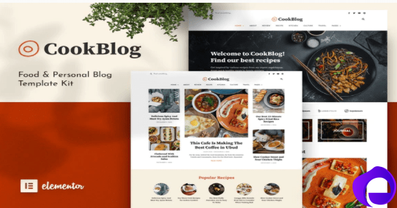 CookBlog – Food Personal Blog Elementor Template Kit