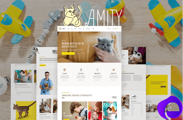 Amity – Animal Hospital Veterinarian Template Kit