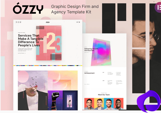 Ozzy Graphic Design Firm and Agency Template Kit 1