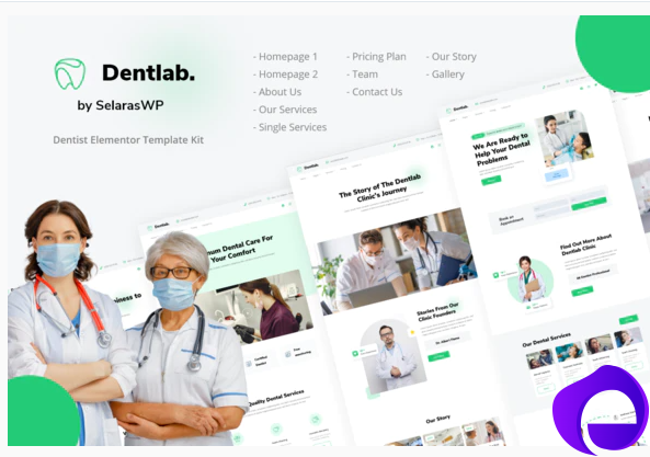 Dentlab Health Medical Elementor Template Kit