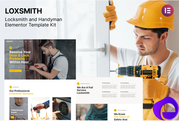 Loxsmith — Key Locksmith Services Elementor Template Kit