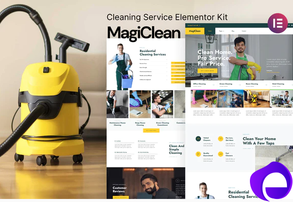 Magiclean – Cleaning Service Elementor Template Kit