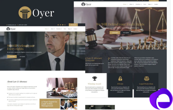 Oyer Lawyer Attorney Template Kit