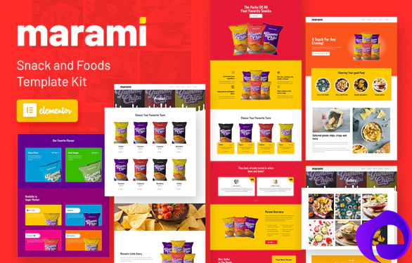 Marami Snack Brand Bakery Template Kit