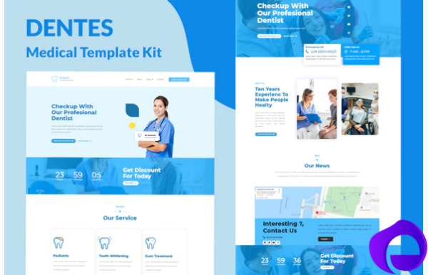 Dentes Medical Elementor Template Kit