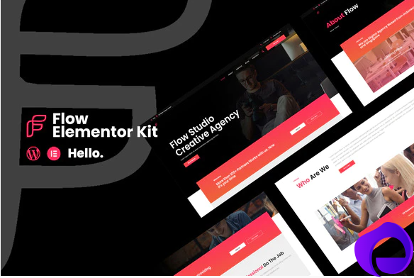 Flow Creative Agency Business Elementor Template Kit