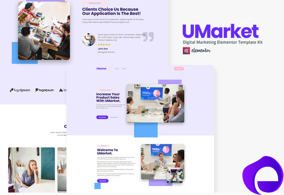 UMarket Digital Marketing Elementor Template Kit