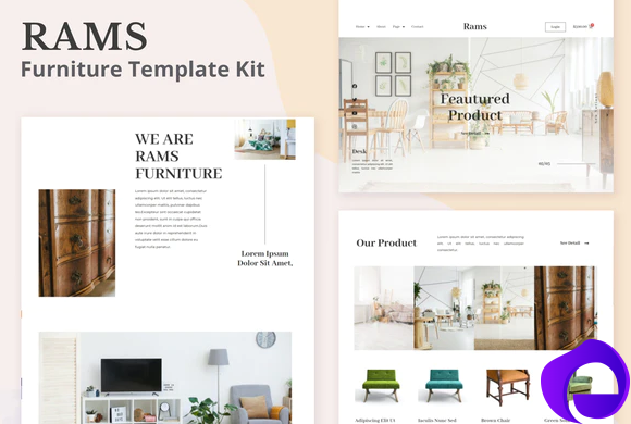 Rams Furniture eCommerce Elementor Template Kit