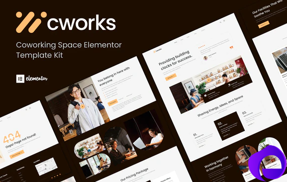 Cworks Coworking Space Elementor Template Kit