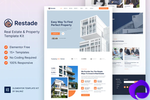 Restead – Real Estate Property Elementor Template Kit