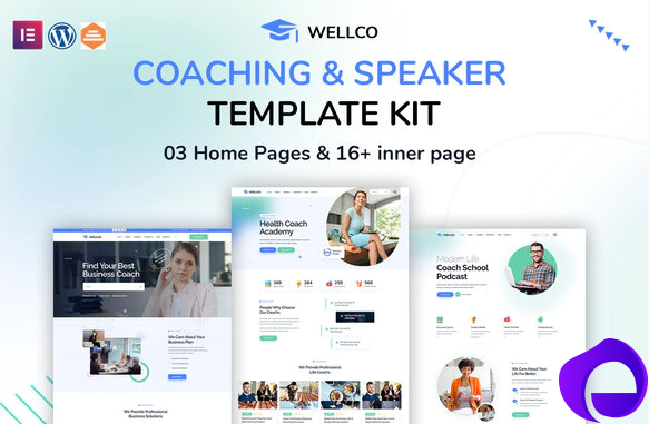 Wellco Coaching Speaker Elementor Template Kit