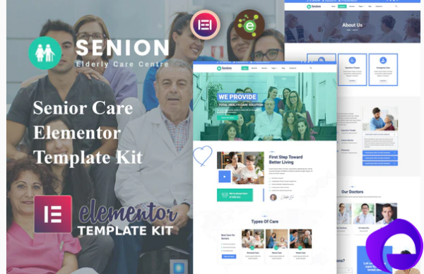 Senion Senior Care Elementor Template Kit