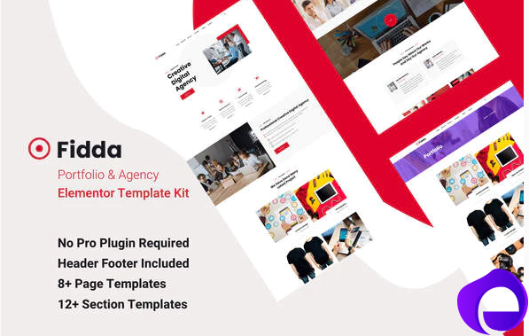 Fidda Portfolio Agency Elementor Template Kit