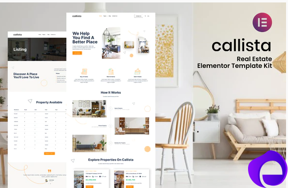 Callista Real Estate Elementor Template Kit 1