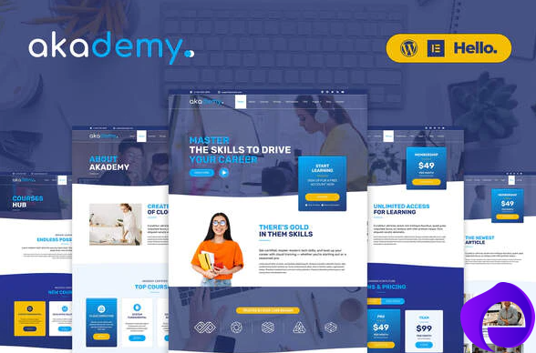 Akademy Online Courses Elementor Template Kit