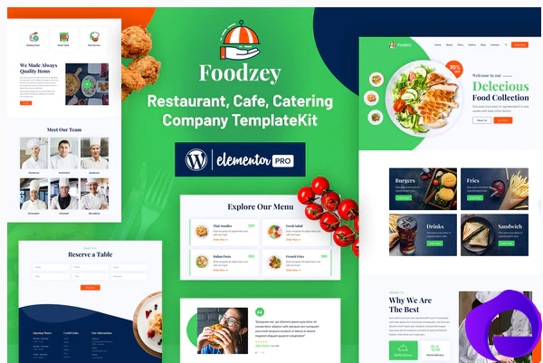 Foodzey Restaurant Elementor Template Kit